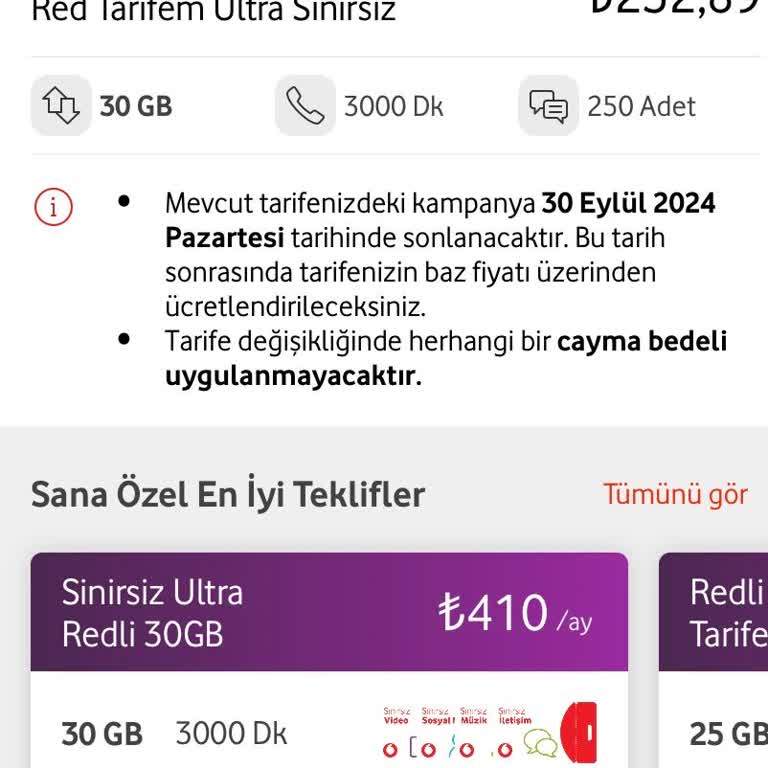 Uzun Süreli Vodafone Müşterisi Olarak Yüksek Fiyat Şoku