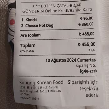 Sopung Kore Restoranı Sopung Bahçeşehir Şubesi Müşteriyle Dalga Geçiyor