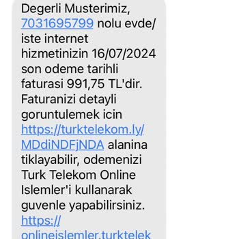 Türk Telekom'da Yenilenen Taahhüde Rağmen Yüksek Fatura Sorunu