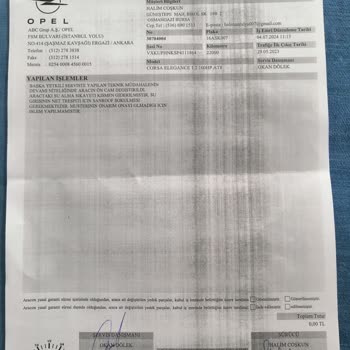 Opel Aracım Su Alıyor