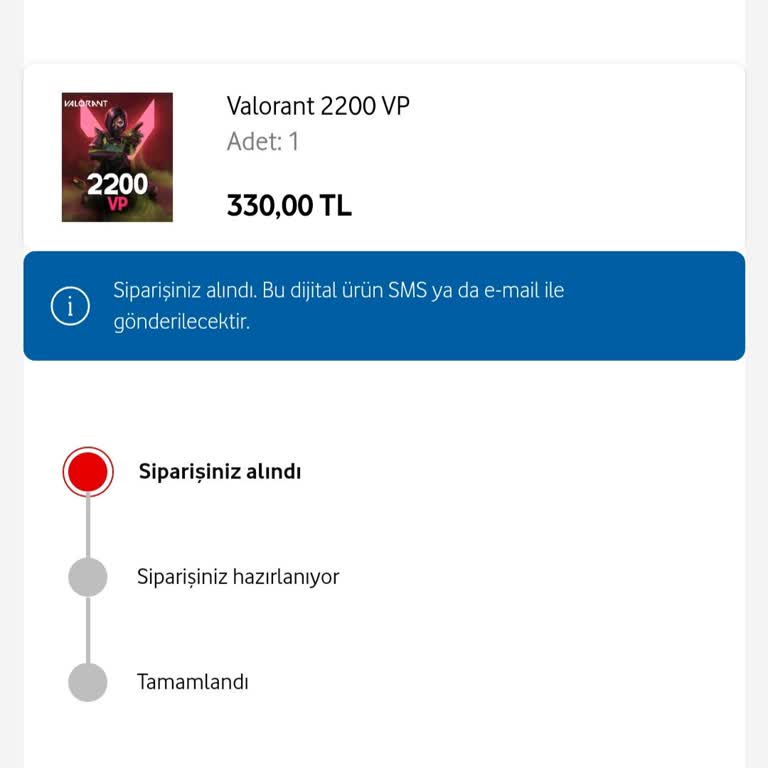Vodafone Her Şey Yanımda Siparişim Teslim Edilmiyor