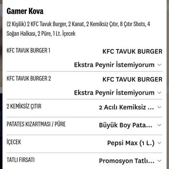 Antalya Terracity KFC Gamer Kova İçerik Problemi