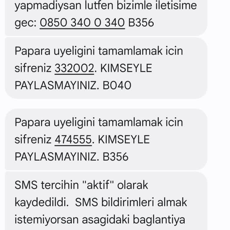 P****a'dan Alakasız Kişiye Mesajlar