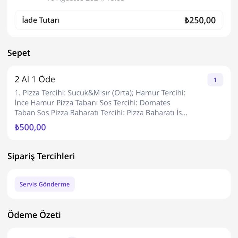 Getir Pizza Hut Mersin Yenişehir Cumhuriyet