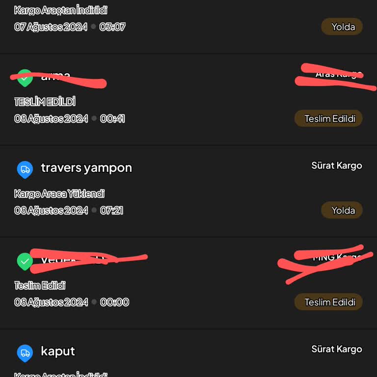 Sürat Kargo Aktarma Şubesinde Kargolarıma İşlem Yapmıyor