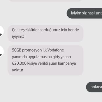 Vodafone Canlı Destek Mağduriyeti