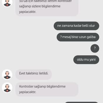 Vodafone Canlı Destek Mağduriyeti