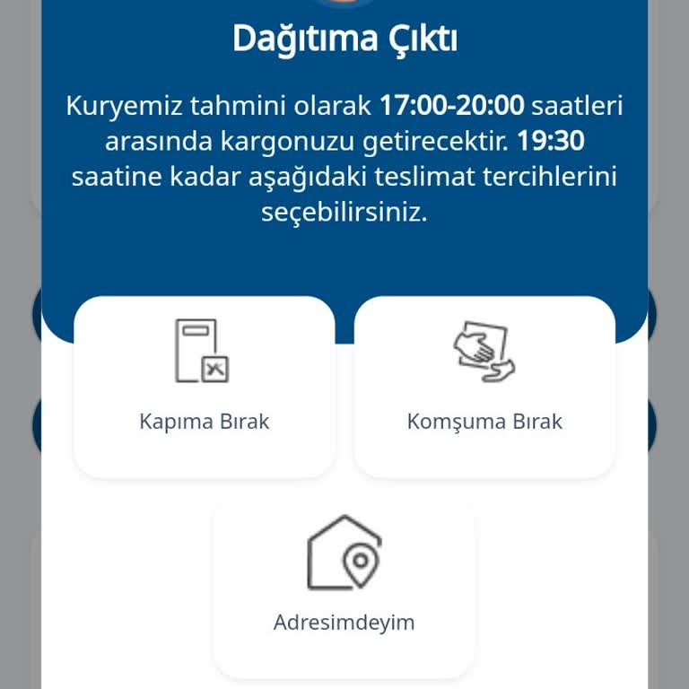 Yurtiçi Kargo Adrese Gelmiyor.