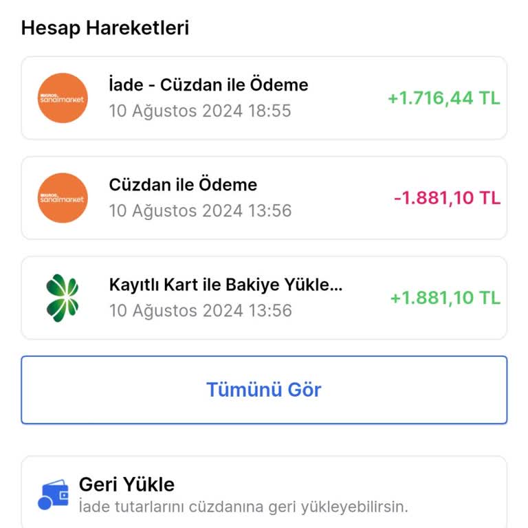 MoneyPay Eksik Sipariş Ve Para İadesi Sorunu