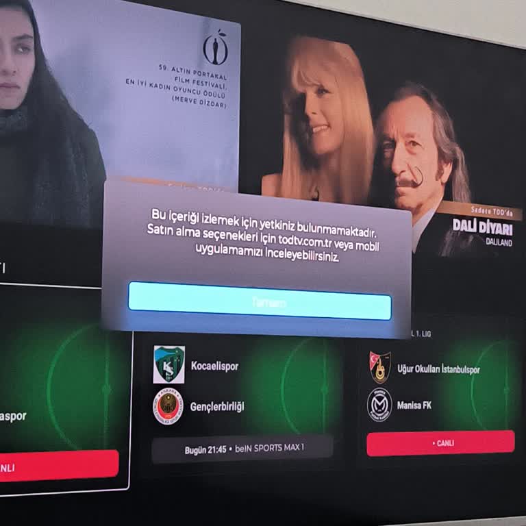 Tod TV Yetkiniz Bulunmamaktadır Hatası