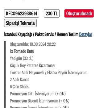 KFC Müşteri Hizmetlerine Ulaşılamıyor