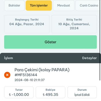 Betine.com Paramı Vermiyor