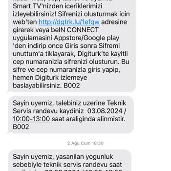Digiturk Hizmeti Kurulum Mağduriyeti!