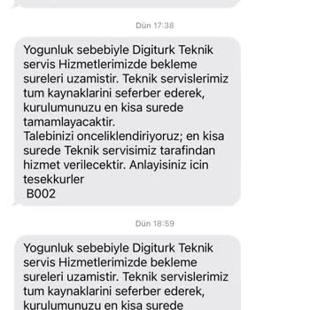Digiturk Hizmeti Kurulum Mağduriyeti!