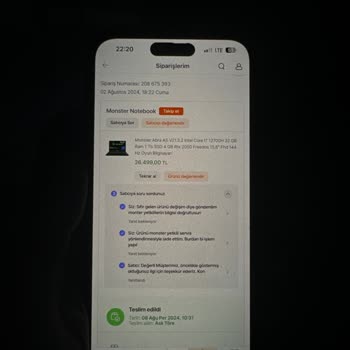 Monster Bilgisayarın Ekran Sorunu Ve İade Problemi
