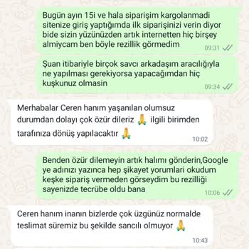 Reydeko Halı Siparişim Gönderilmedi Ve Müşteri Hizmetleri Ulaşılamıyor