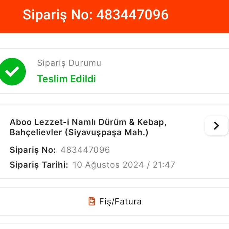 Migros Yemek Siparişi Sorunu Ve İptal Edilen Sipariş