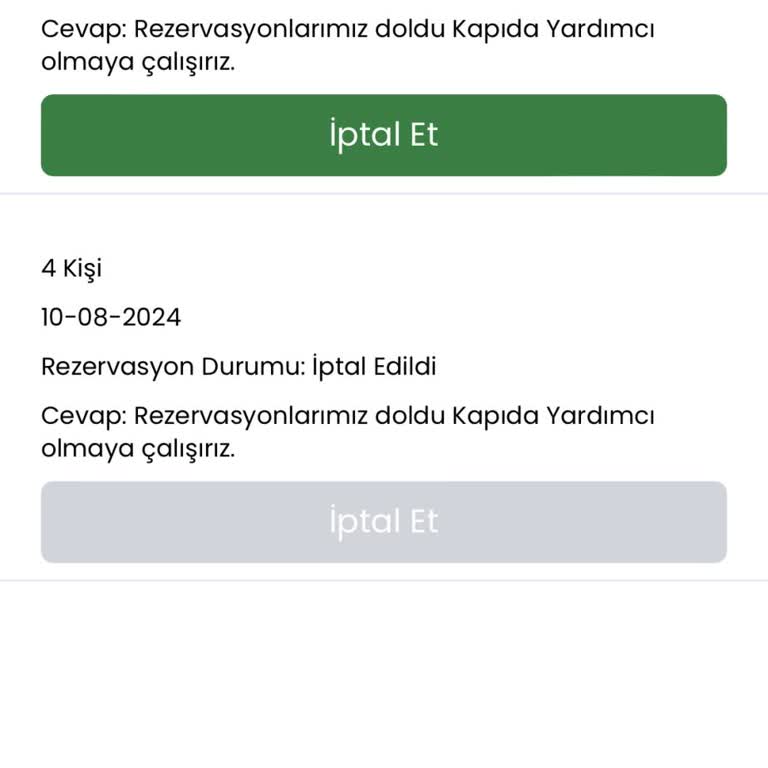 Radyo Pub Rezervasyon İptali Ve İlgisizlik Sorunu