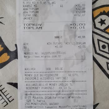 Migros'tan Alınan Karpuz Olmamış Bozuk Çıktı