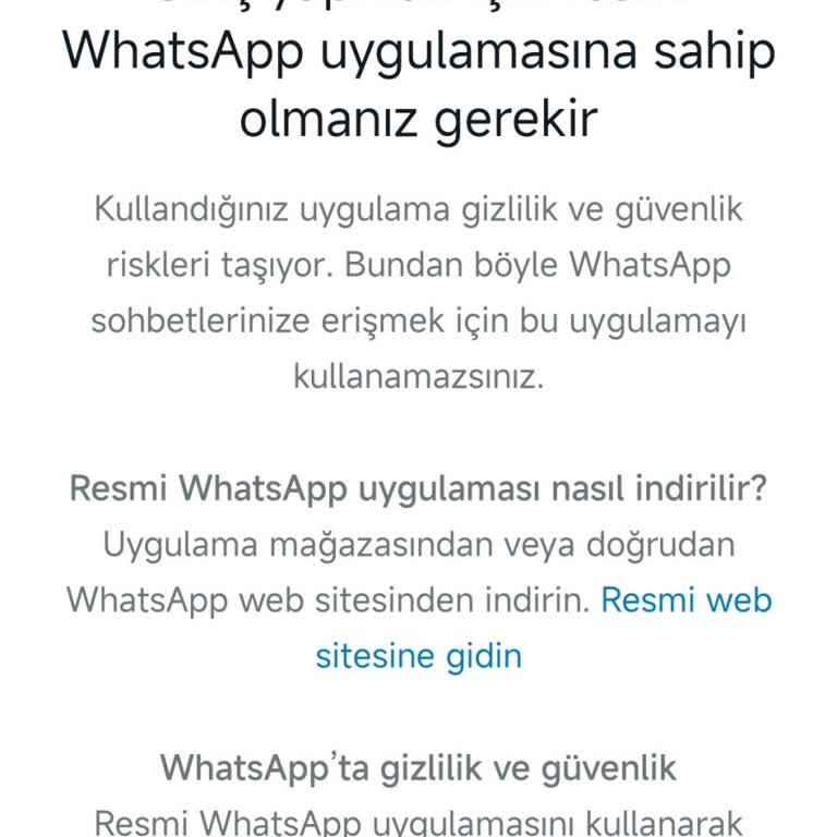 WhatsApp Şikayet Var