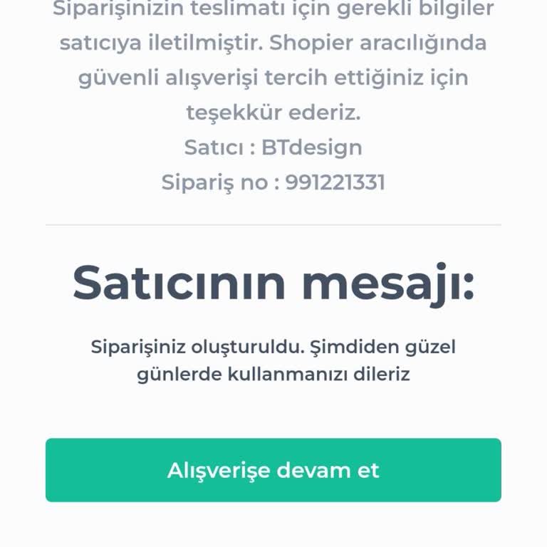 Bt Design Ürünümü Yollamıyor İade Yapmıyor