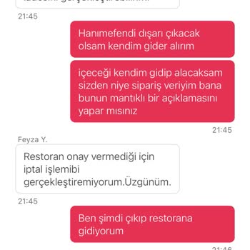 Yemeksepeti Eksik Getirilen Siparişin Eksik Kısmının Gönderilmemesi Ve İade Edilme