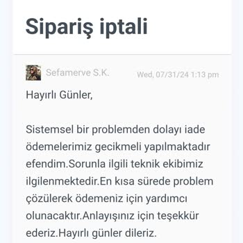 Sefamerve Ücret İadesi Sürecinde Yaşanan Sorunlar