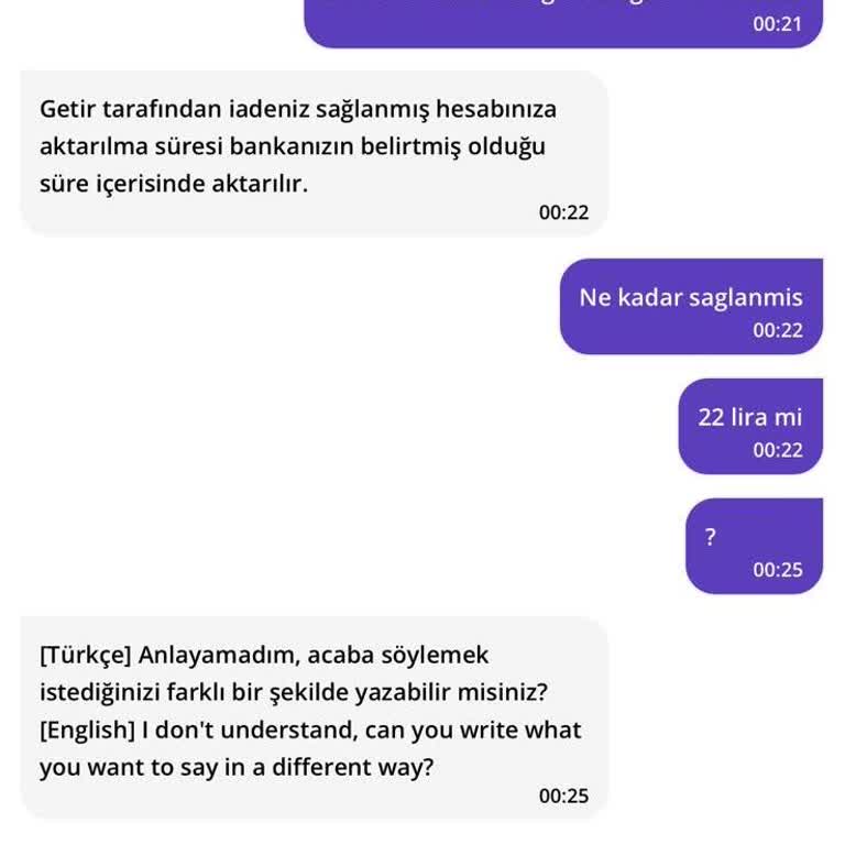 Getir Yanlış Sipariş Ve Yetersiz Müşteri Hizmeti Deneyimi