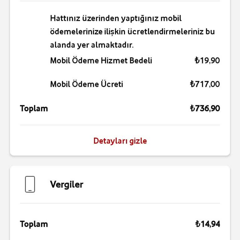 Vodafone Yanlış Mobil Ödeme Aboneliği Ve Yüksek Fatura Şikayeti