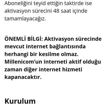 Millenicom Abonelik Ve Modem Sorunu