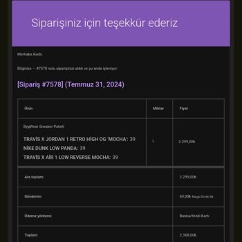 Bygwear Kargo Ve Destek Sorunu
