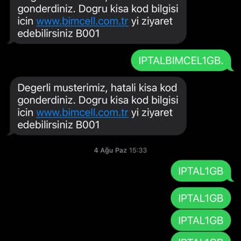 Bimcell Paket İptal Edememe
