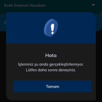 Türk Telekom Hata Lütfen Daha Sonra Tekrar Deneyiniz