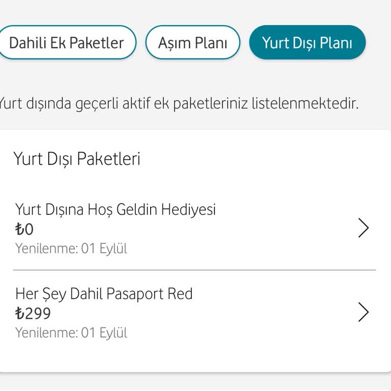 Vodafone Yurt Dışı Paketi Bilgilendirme Eksikliği