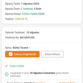 Trendyol Express Trendyol Telefona Gelen Kodu Vermeden Siparişimi Teslim Etti.