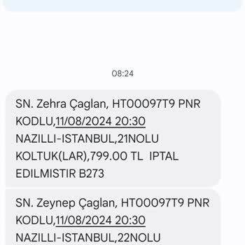 Obilet Tarafıma Sorulmadan Biletim İptal Edildi