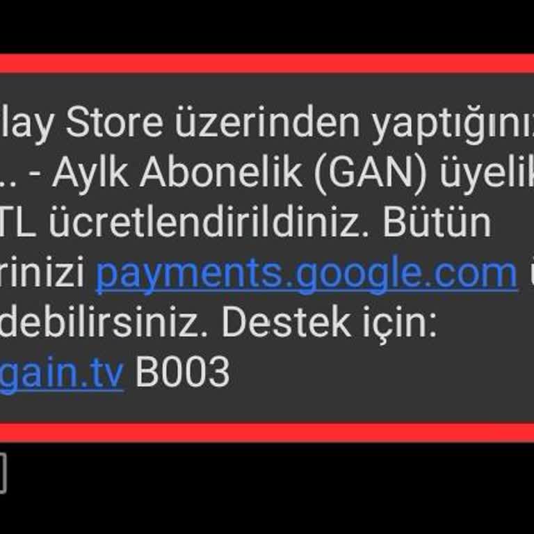 Gain Üyeliğimi İptal Etmeme Rağmen Yenilendi