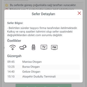 Obilet Sitesi Yanıltıcı Bilgi