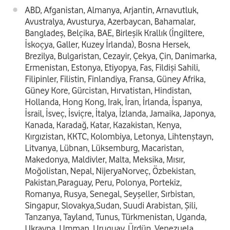 Vodafone Yurt Dışı Paketinde Mısır'da Bağlantı Sorunu