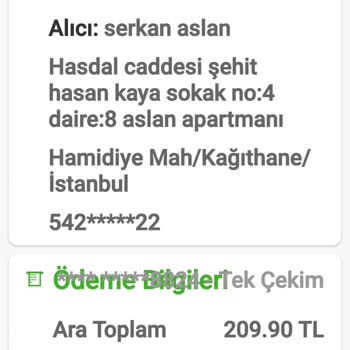 Trendyol Başkasına Giden Sipariş