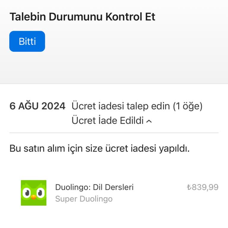 Apple TV Apple Ücret İademi Göndermedi