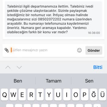 Migros'tan Alınan Ürünlerin Değişim Süreci