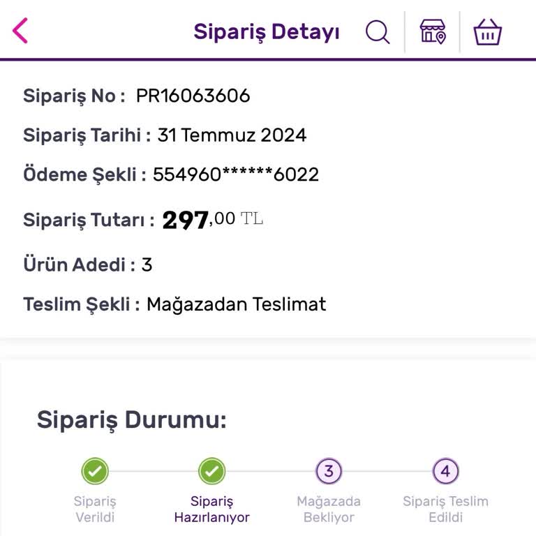 Gratis Mağazaya Sipariş Teslim Edilmiyor