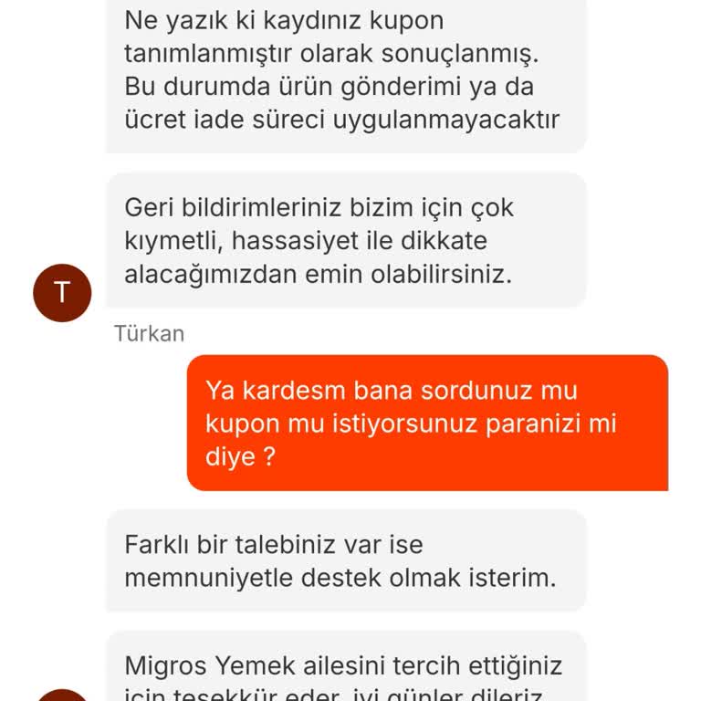 Migros Yemek, Migros Market Pişmanlıktır...!