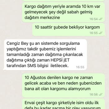 Hepsijet Mağdur Ediyor Çözüm Sağlamıyor