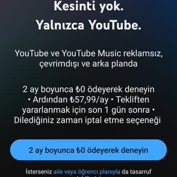 Turkcell Mega Üyelik Ve Youtube Aboneliği Hakkında Yanıltıcı Bilgi