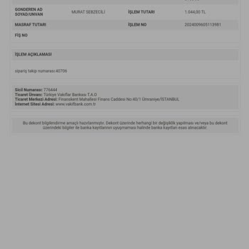 Patirüya Gönderilmeyen Ürün Ve İletişim Sorunu