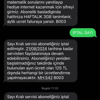 Vodafone Yanlış İptal İşlemi Ve Faturaya Yansıyan Ücret Sorunu