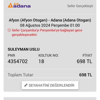 Obilet Otobüs Seferinde Yaşanan Sorun Ve Müşteri Hizmetleri İlgisizliği