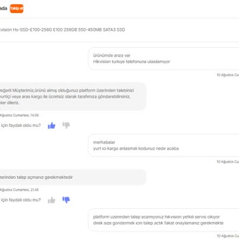Techburada Sattığı Malın Arkasında Durmuyor.